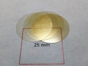 AAO wafers 25 mm x 0.05 mm, pore diameter 40 nm