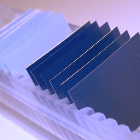 25 mm x 25 mm AAO nanotemplates with ALD coatings